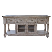 Rustic Console Table with Drawer Storage