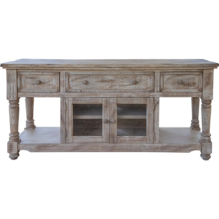 Rustic Console Table with Drawer Storage