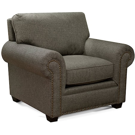 Accent Chair with Nailhead Trim