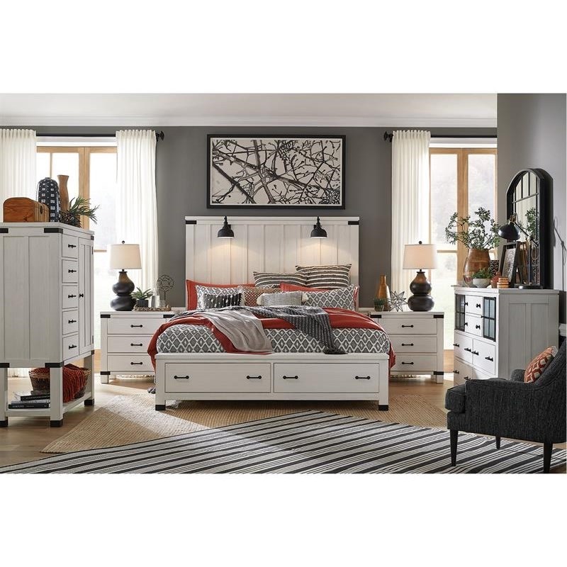 Queen Storage Panel Bed
