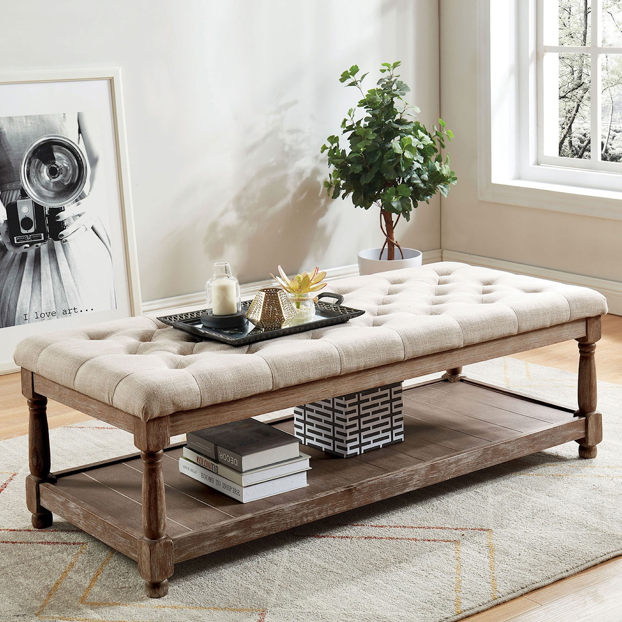 Furniture of America Tanya Bench
