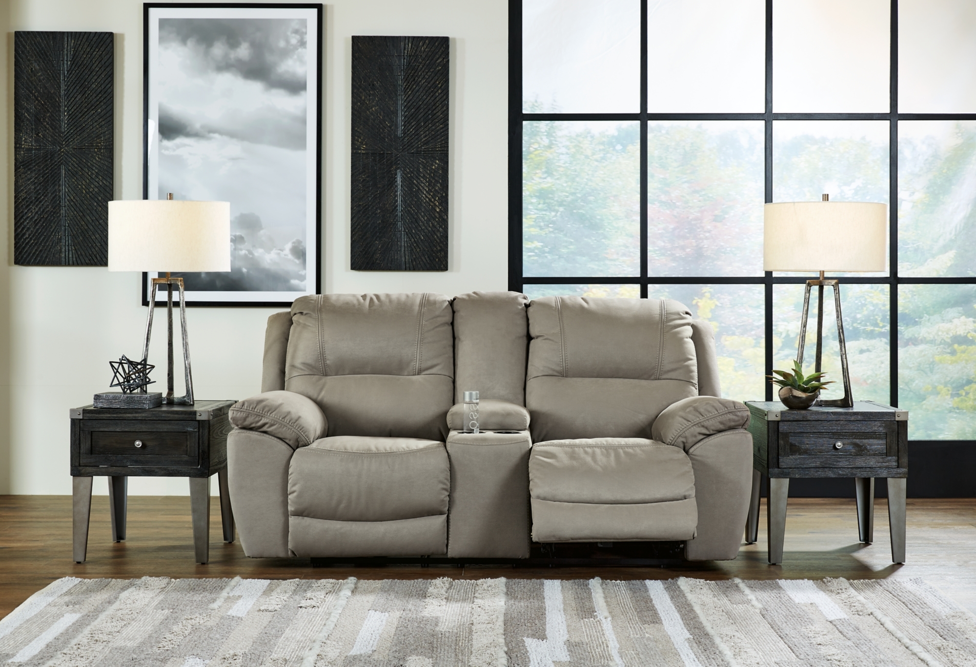 Dbl Rec Pwr Loveseat W/ Console