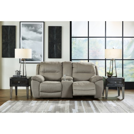 Dbl Rec Pwr Loveseat W/ Console