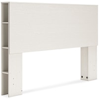 White Queen Bookcase Headboard