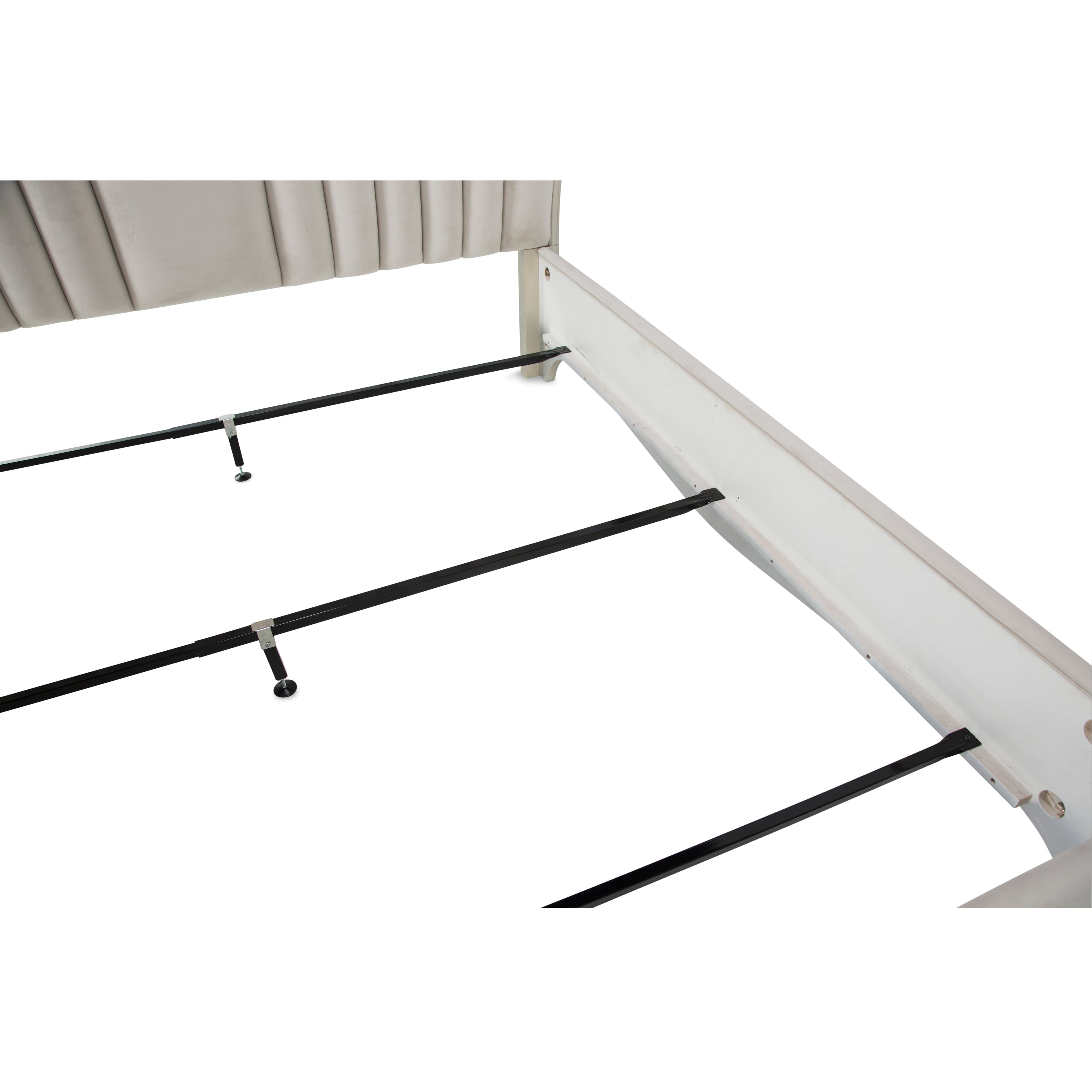 Michael Amini London Place Upholstered California King Scalloped Bed