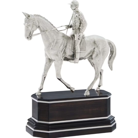 Nickel Plated Horse Statue
