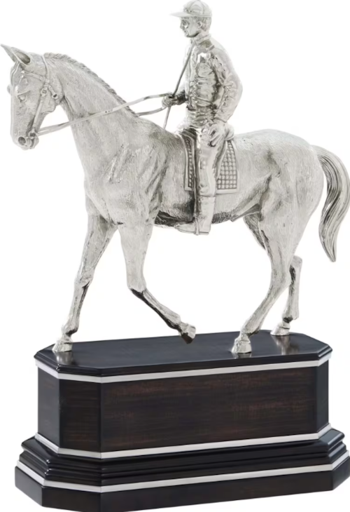 Casual Nickel Plated Horse Statue