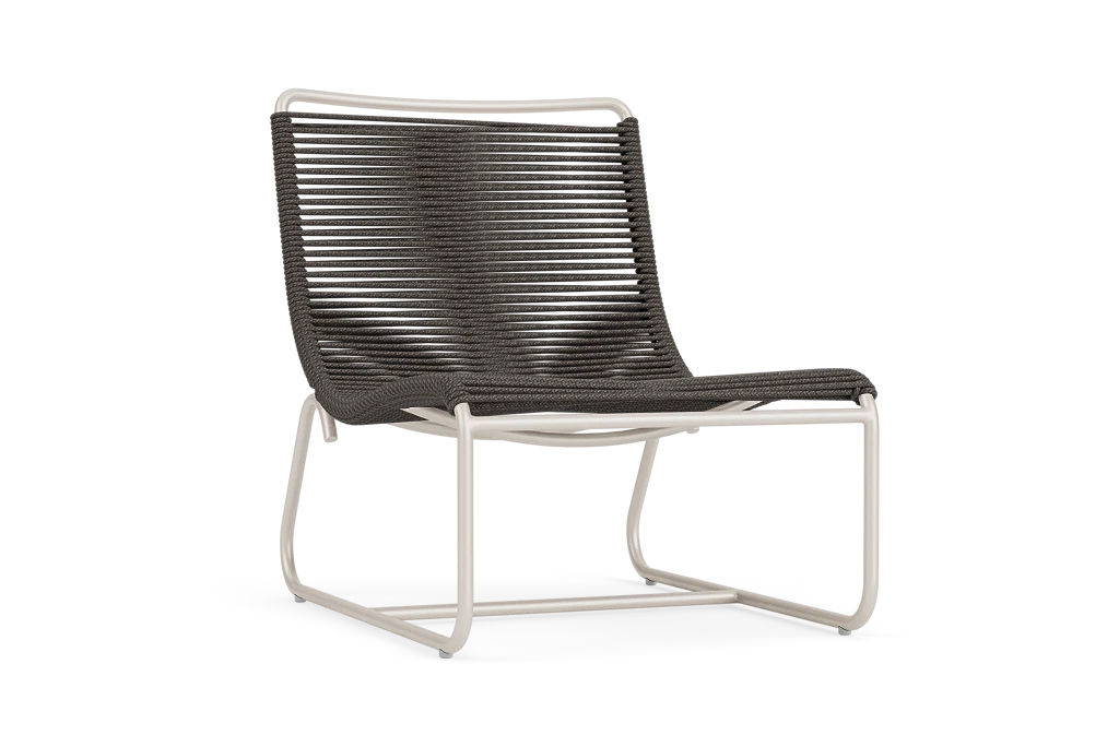 Armless Deep-Seating Rope Lounge Chair
