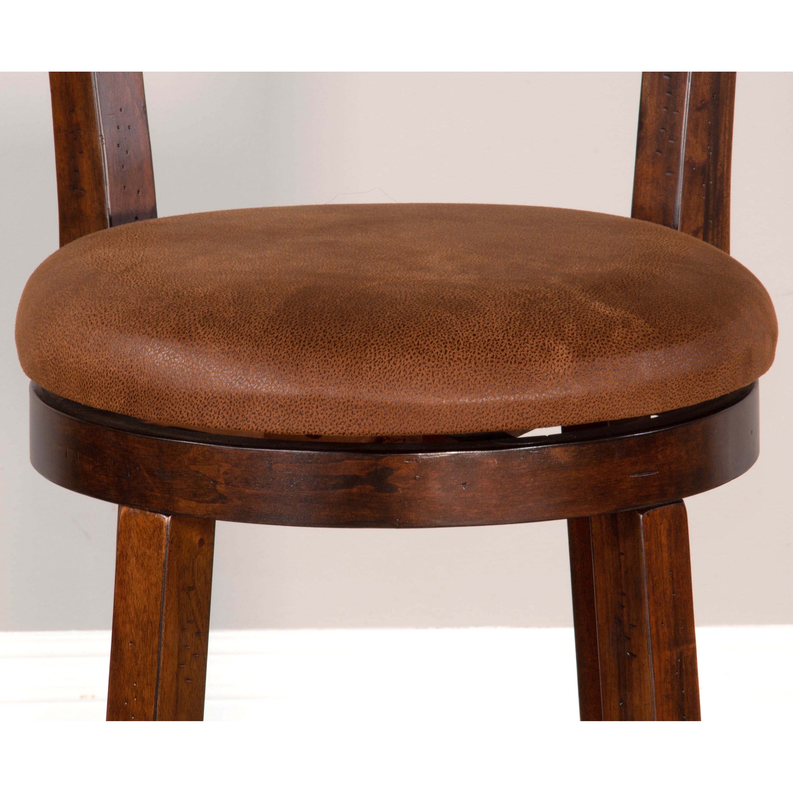 24"H Swivel Barstool, Cushion Seat &amp; Back