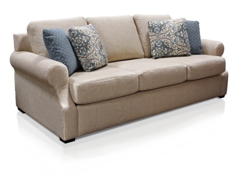 Transitional Sofa with Toss Pillows