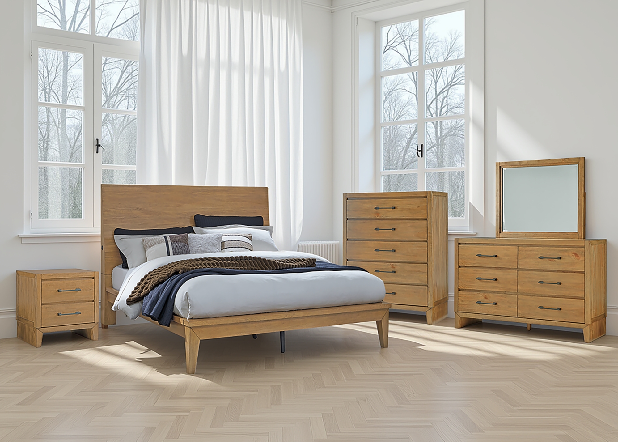 Queen Panel Bed