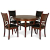 New Classic Gia GIO BROWN 5 PC DINING SET | .