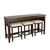 Progressive Furniture Study Hall Counter Table with Seats