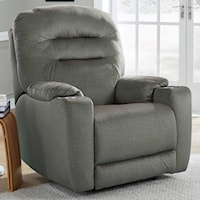 Power Rocker with Cup Holders and Pillow Arms