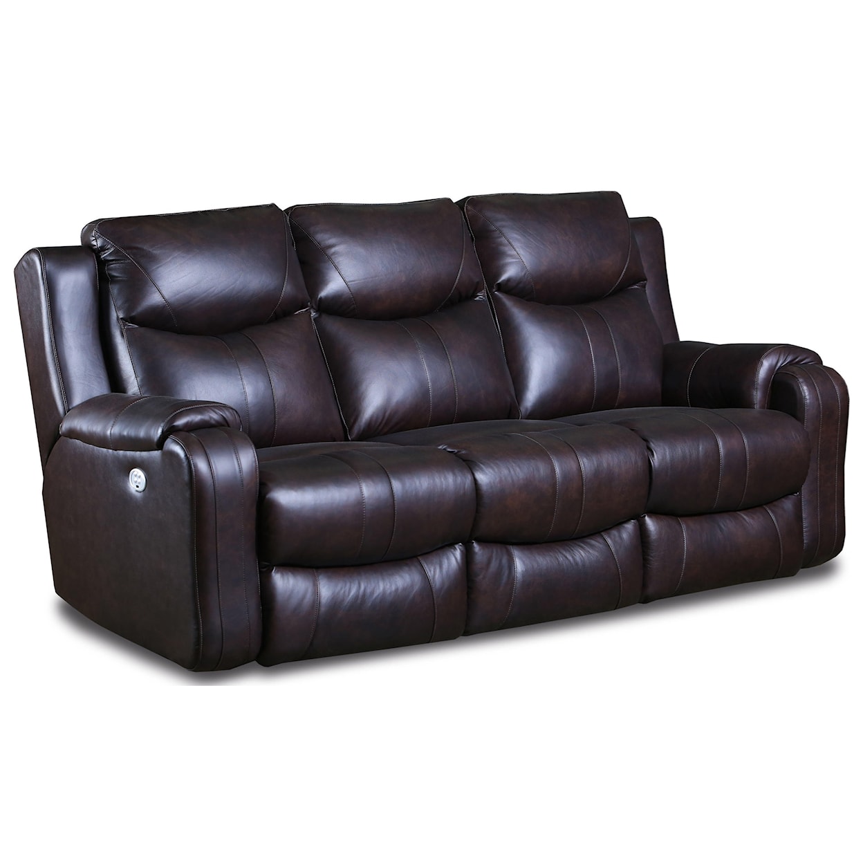 Design2Recline Marvel Double Reclining Sofa with Power Headrests