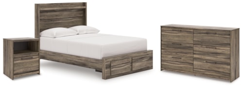 Full Storage Bed, Dresser And Nightstand