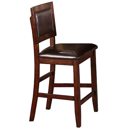 Cushioned Back Counter Height Barstool