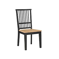 Magnolia Farmhouse Dining Side Chair with Slat Back