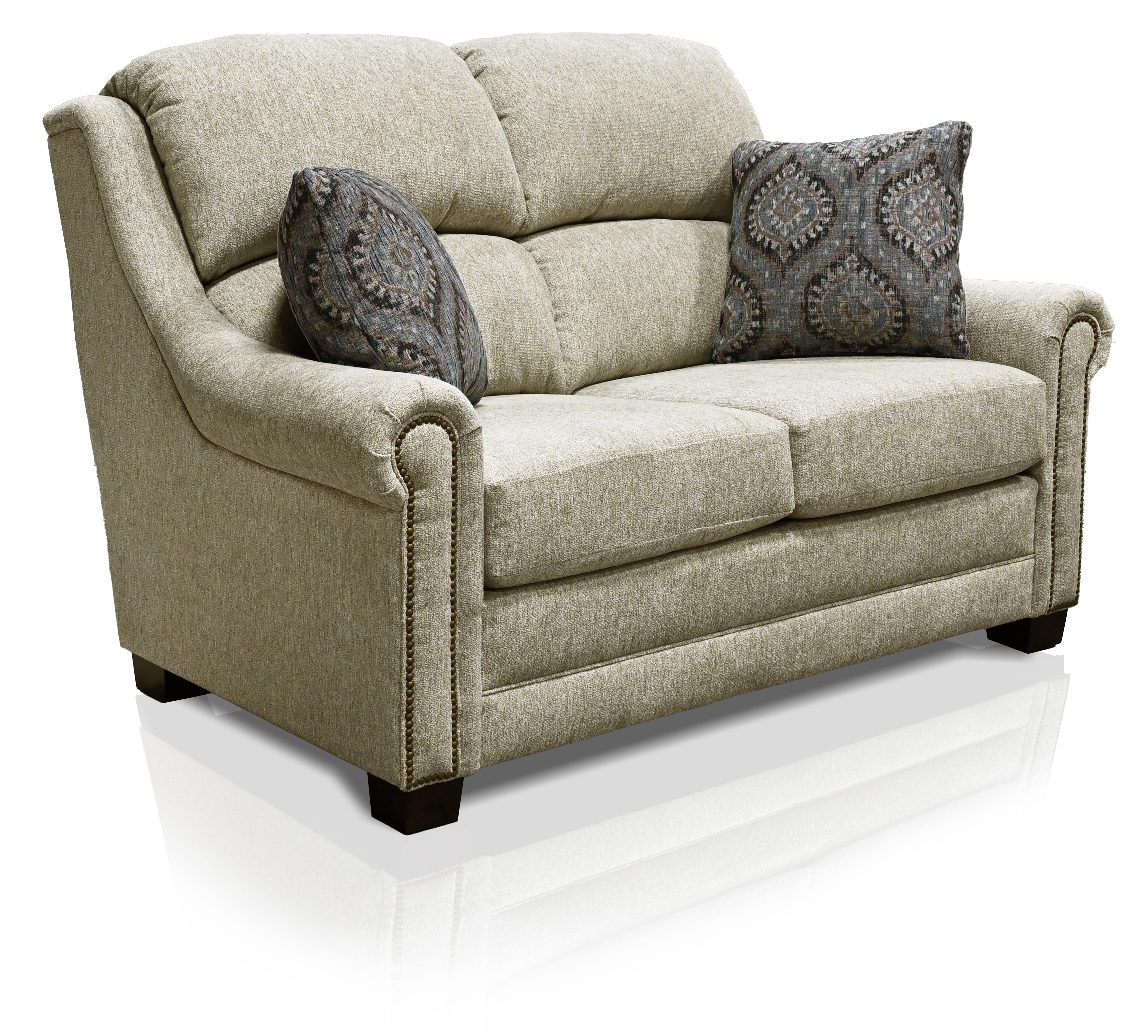 Loveseat with Nailheads