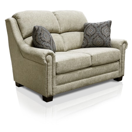 Loveseat with Nailheads
