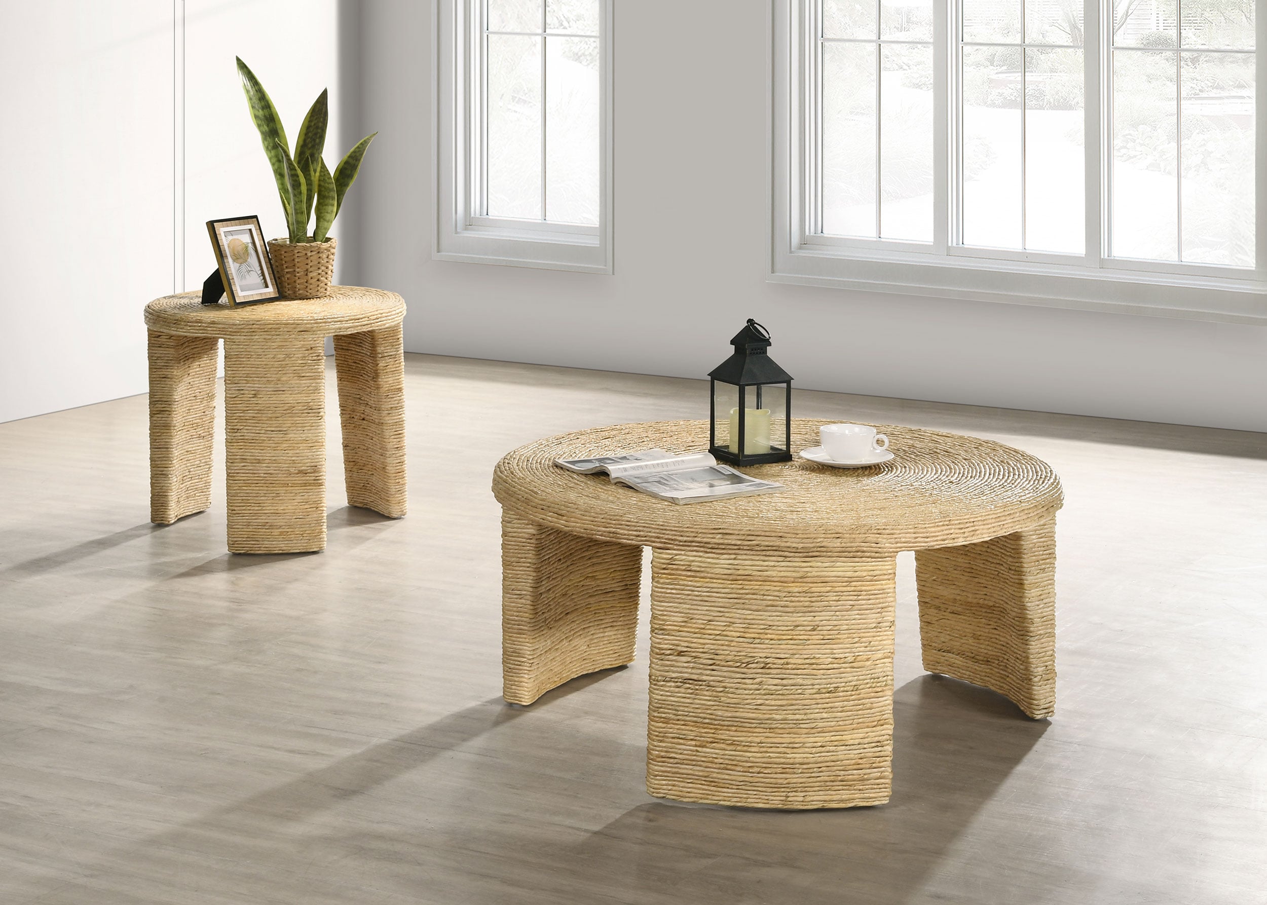 Coaster Artina Artina Woven Rattan Side End Table