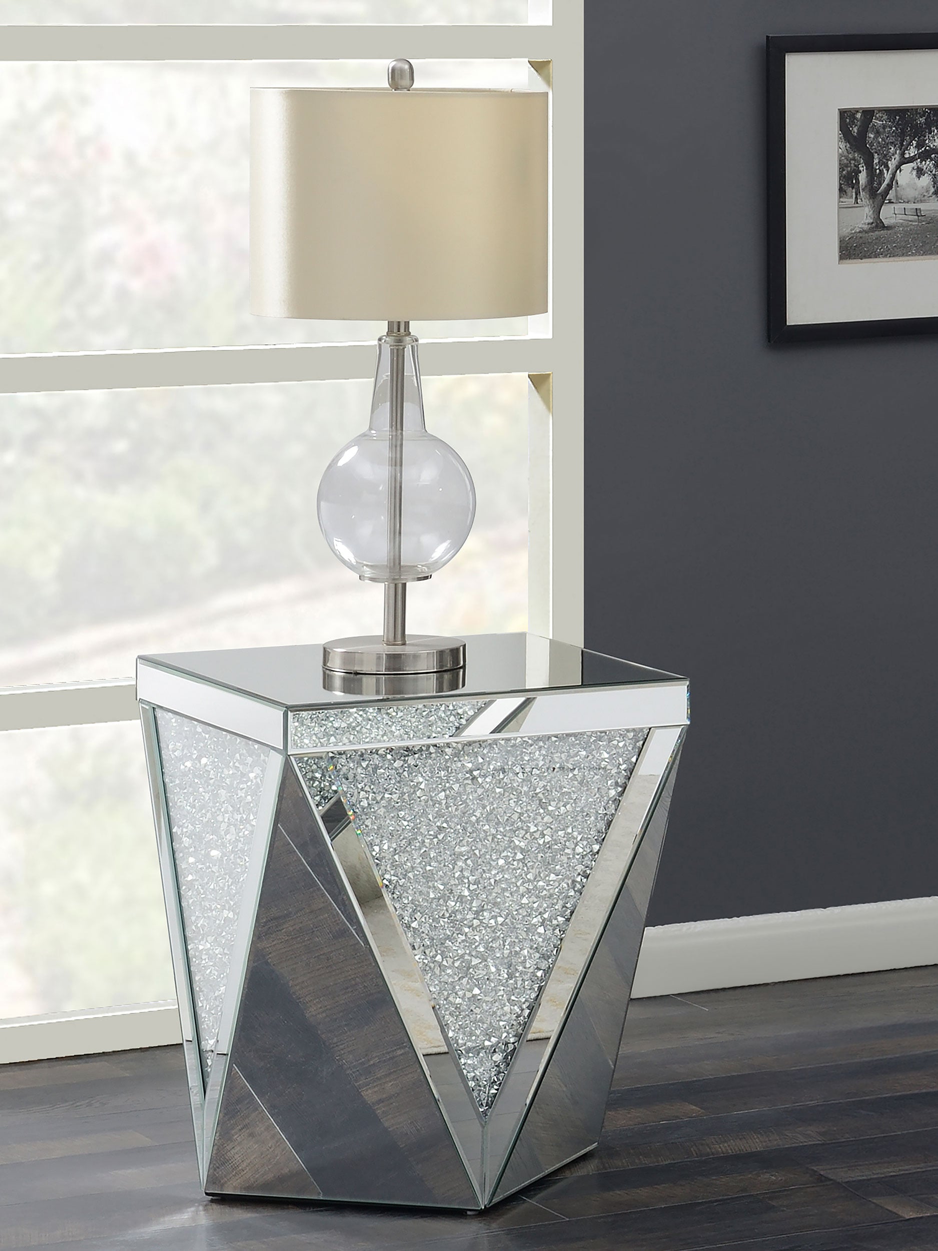 Amore Crystal Side End Table