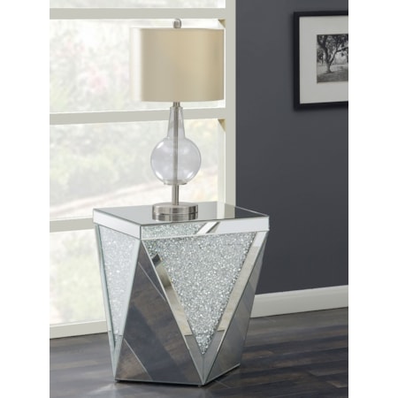 Amore Crystal Side End Table