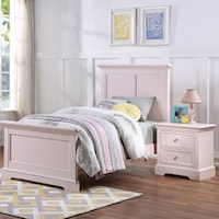 Transitional Youth 2-Piece Full Bedroom Set