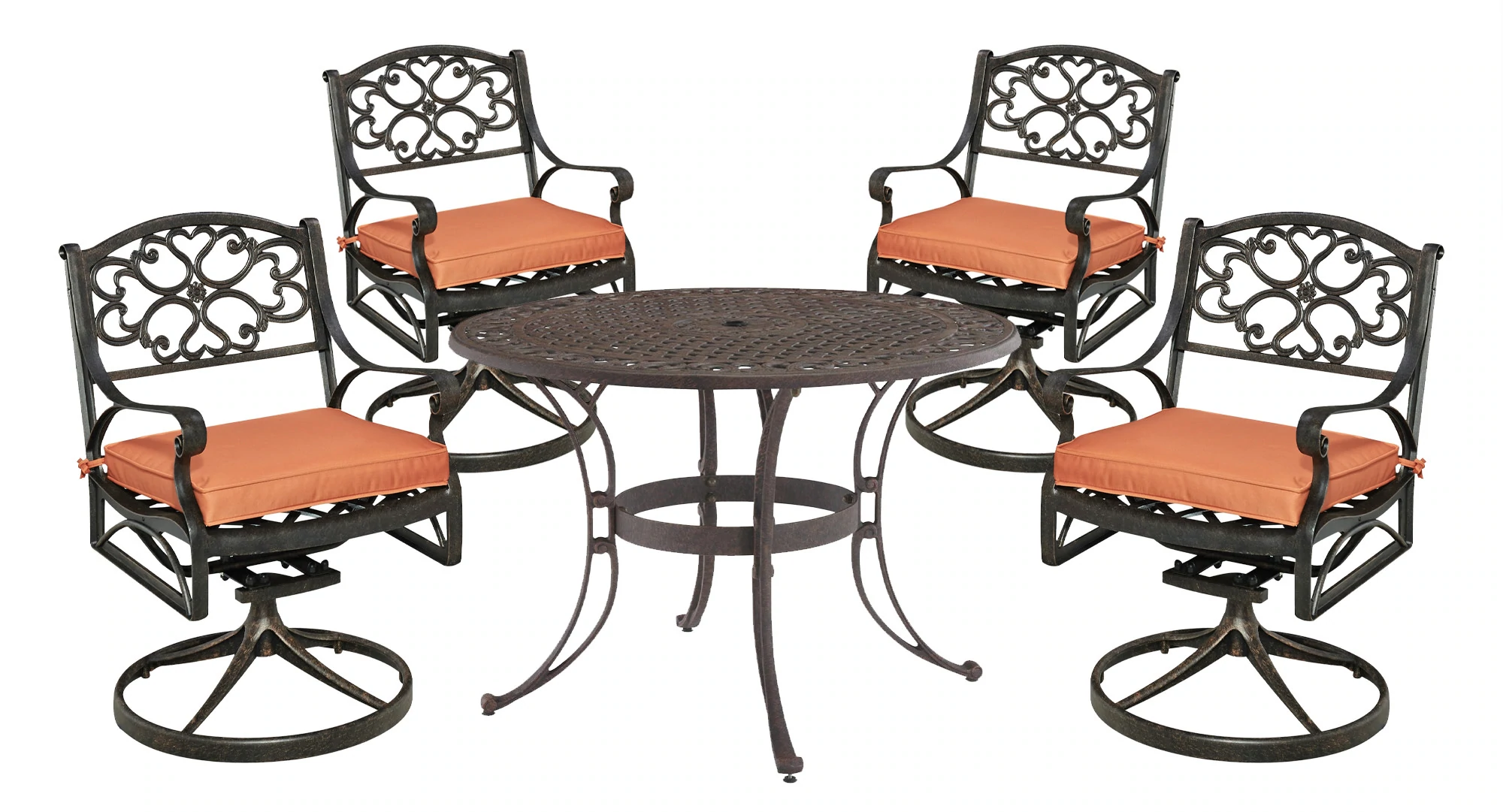 homestyles Sanibel 6655305C Traditional 5 Piece Outdoor Dining Set with Cushions Sam Levitz