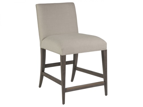 Madox Upholstered Low Back Counter Stool