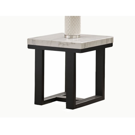 Marble-Top End Table