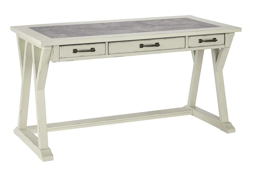 Jonileene Home Office Large Leg Desk by Signature Design by Ashley at VanDrie Home Furnishings