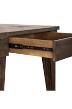 Liberty Furniture Arrowcreek Rustic Contemporary Console Stool with Upholstered Seat