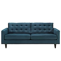 Empress Contemporary Upholstered Tufted Sofa - Azul