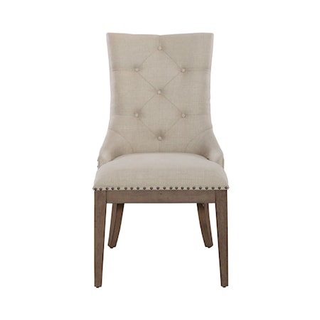 Upholstered Sheltered Side Chair