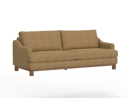 Transitional Seat with Exposed Wood Legs