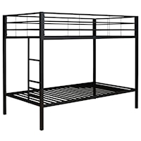 Twin/Twin Metal Bunk Bed