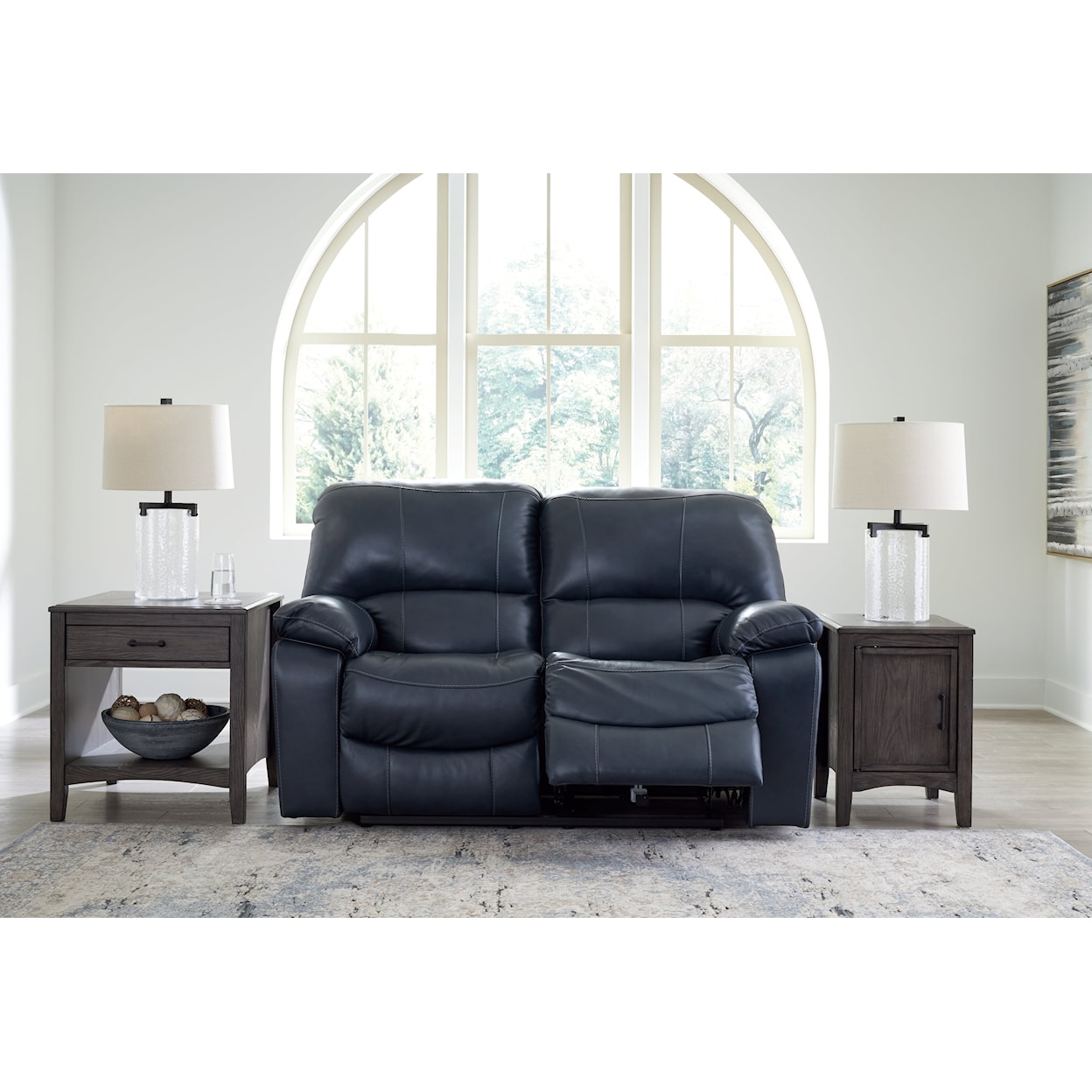 Signature Design by Ashley Furniture Leesworth Reclining Power Loveseat