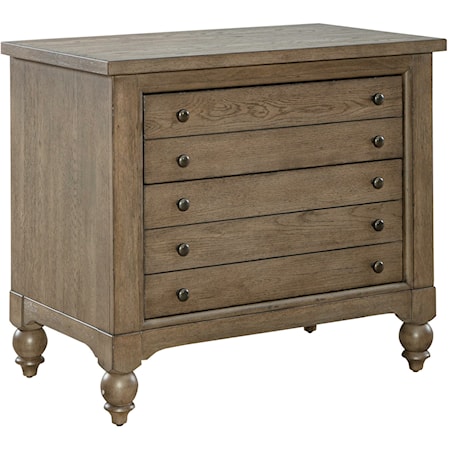 Transitional 5-Drawer Lateral File Cabinet