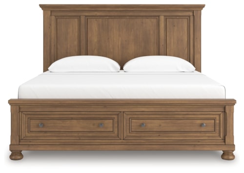 King Panel Storage Bed