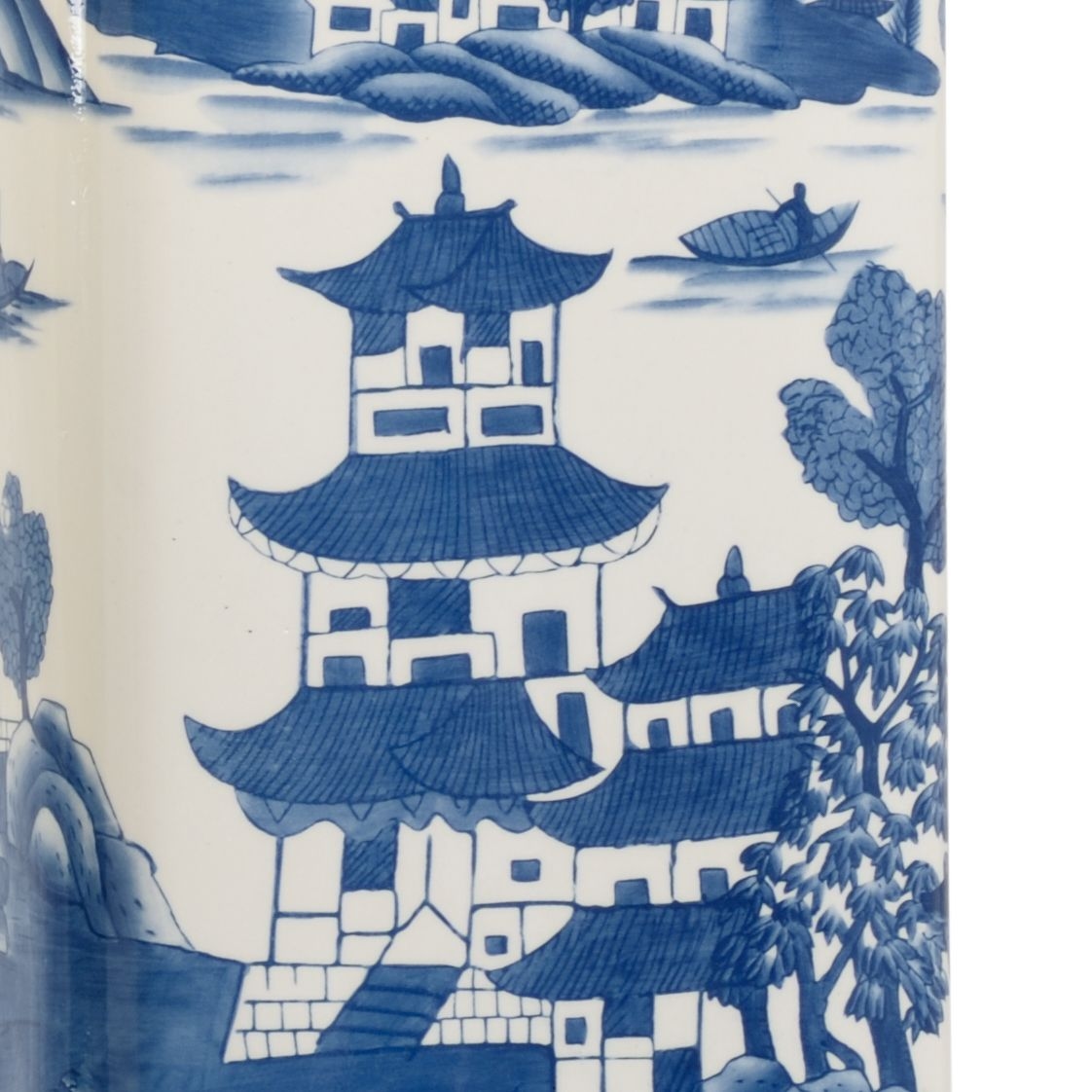 Chelsea House Chelsea House Misc Square Blue And White Lamp