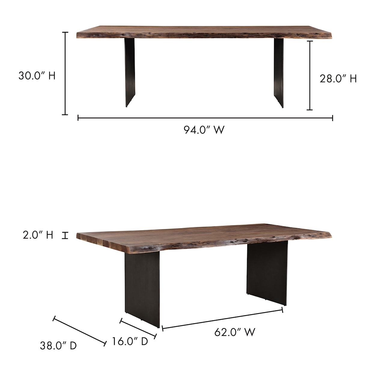 Moe's Home Collection Howell Howell Dining Table
