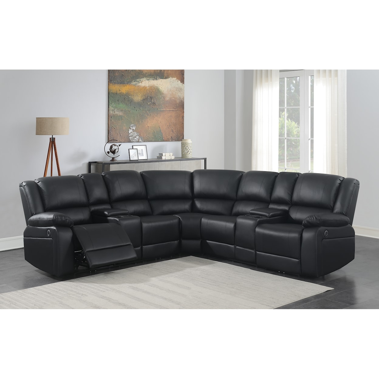 New Classic Furniture Rinaldi Power Reclining Sectional Sofa