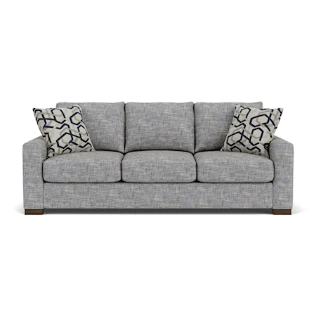 Transitional Sofa with Track Arms