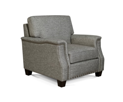 Transitional Accent Chair with Nailhead Trim