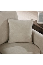 Furniture of America Lauritz Transitional Accent Chair with Stainless Steel Legs
