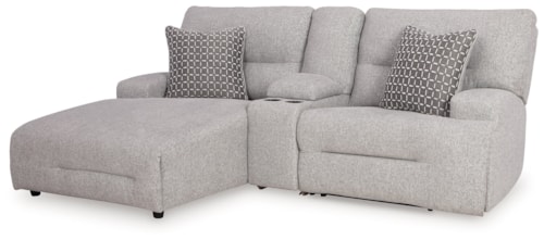 3-Piece Power Reclining Sectional Sofa With Chaise
