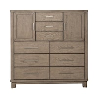 Contemporary Chesser with Felt-Lined Top Drawers 