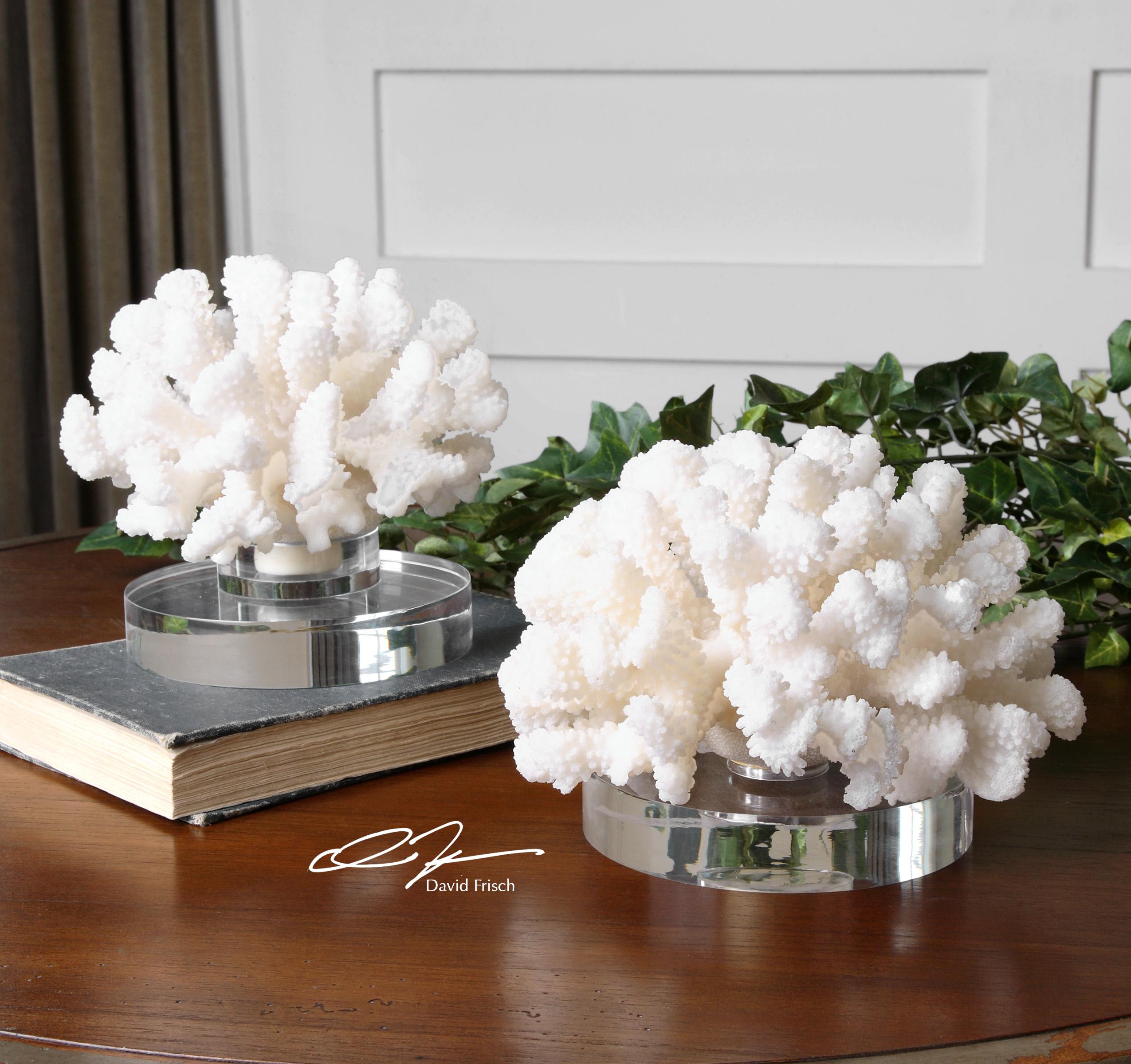 Hard Coral Sculptures, Set of 2