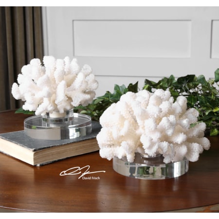 Hard Coral Sculptures, Set of 2